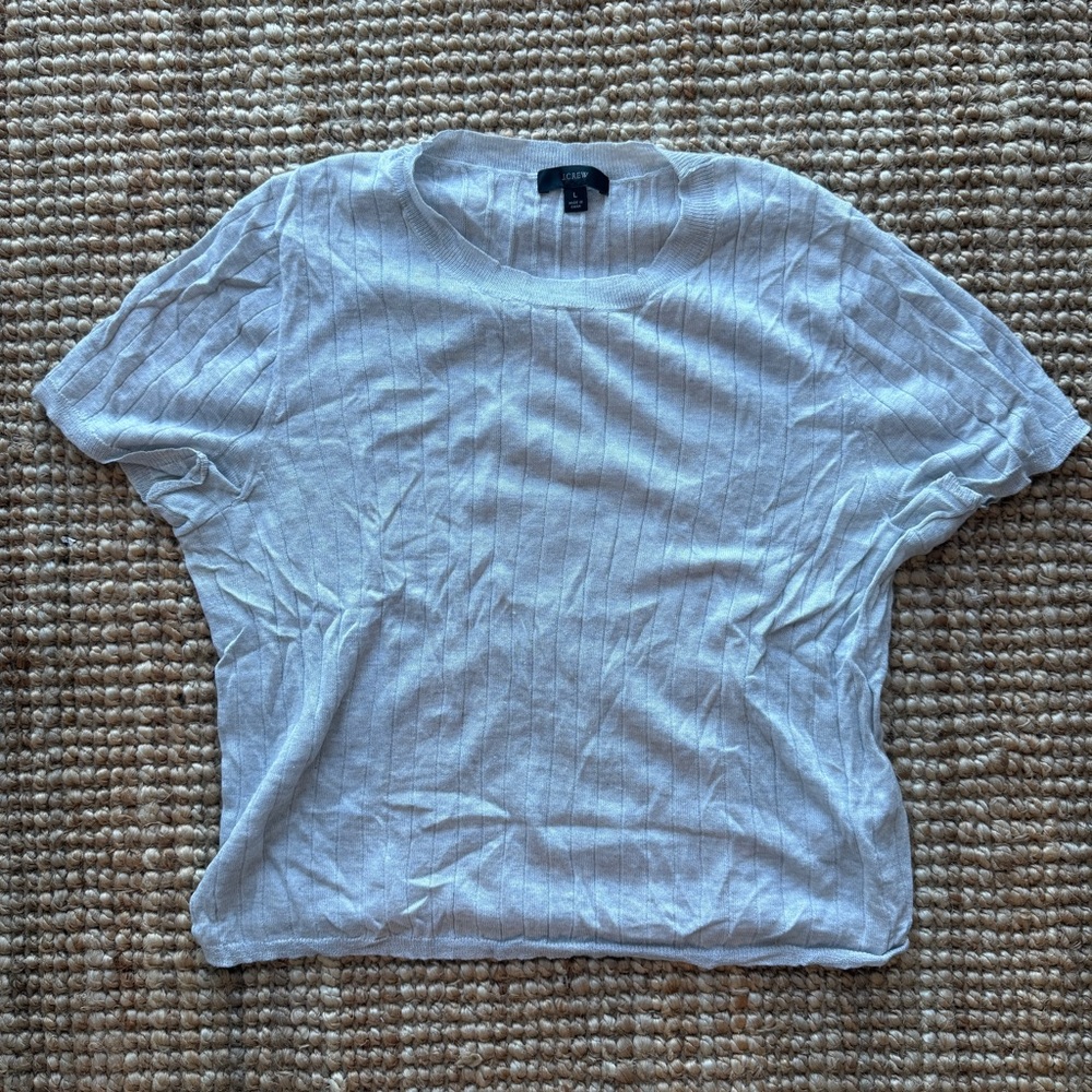 J. Crew Cashmere-Silk Blend Sweater Shirt